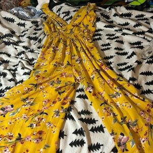 Lightweight flower jumpsuit!